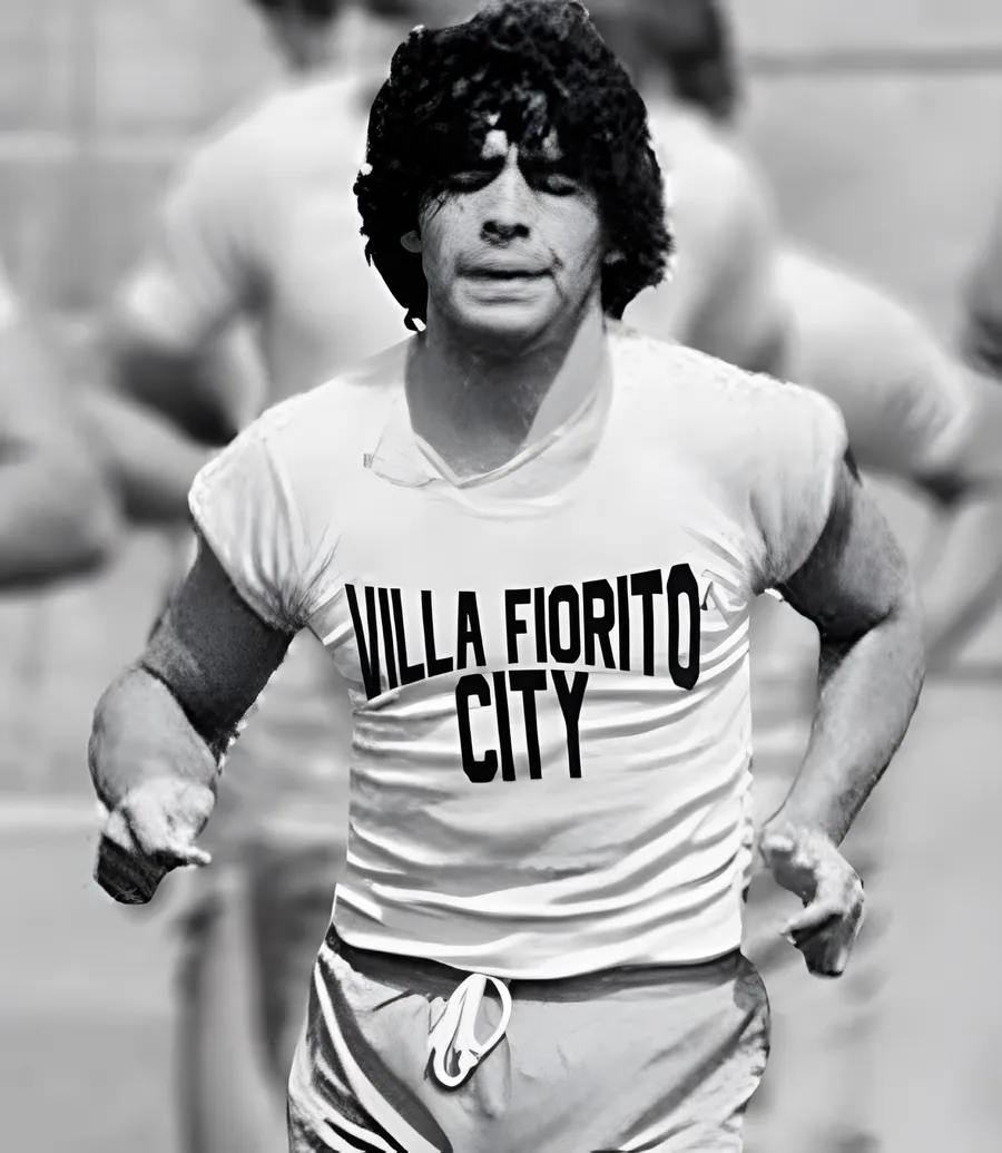Villa Fiorito City artwork from the Fiebre apparel catalog